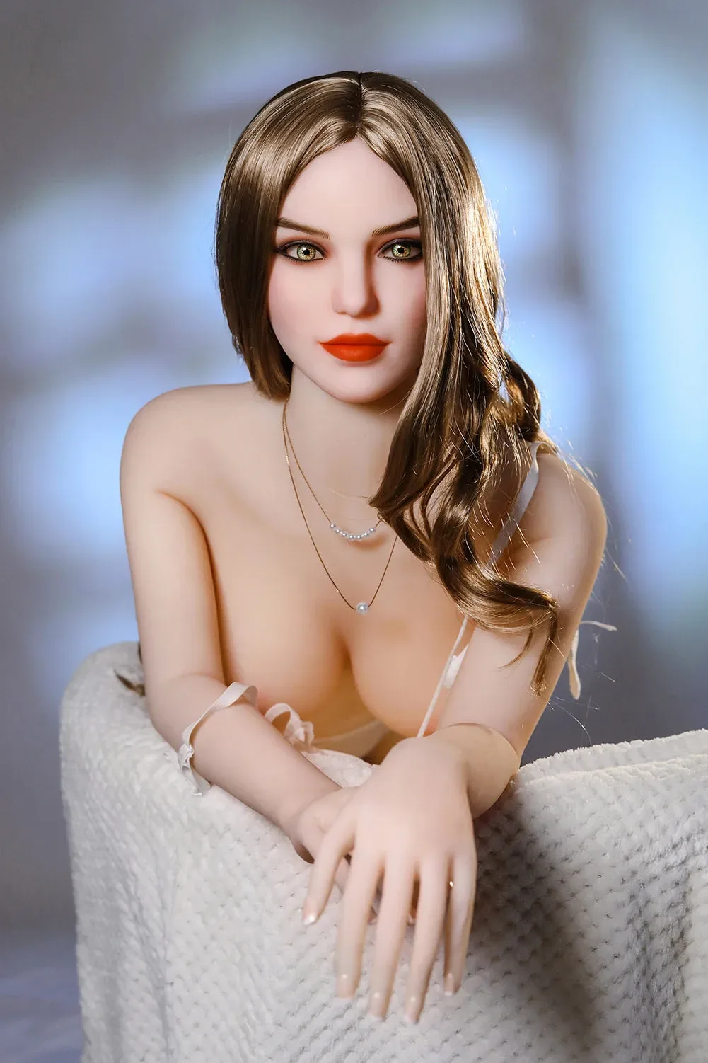 Zion - 165cm (5ft6) Mature Small Breast Sex Doll With Long Curly Hair