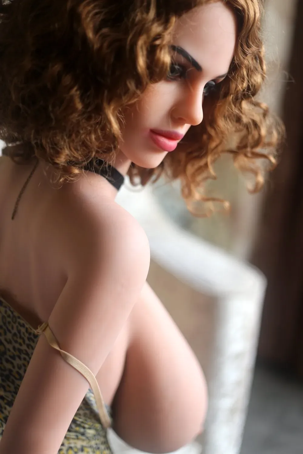 Eliana - 156cm (5ft2) Huge Papaya Breast Sex Doll With Blonde Curly Hair ( In stock US) view 8