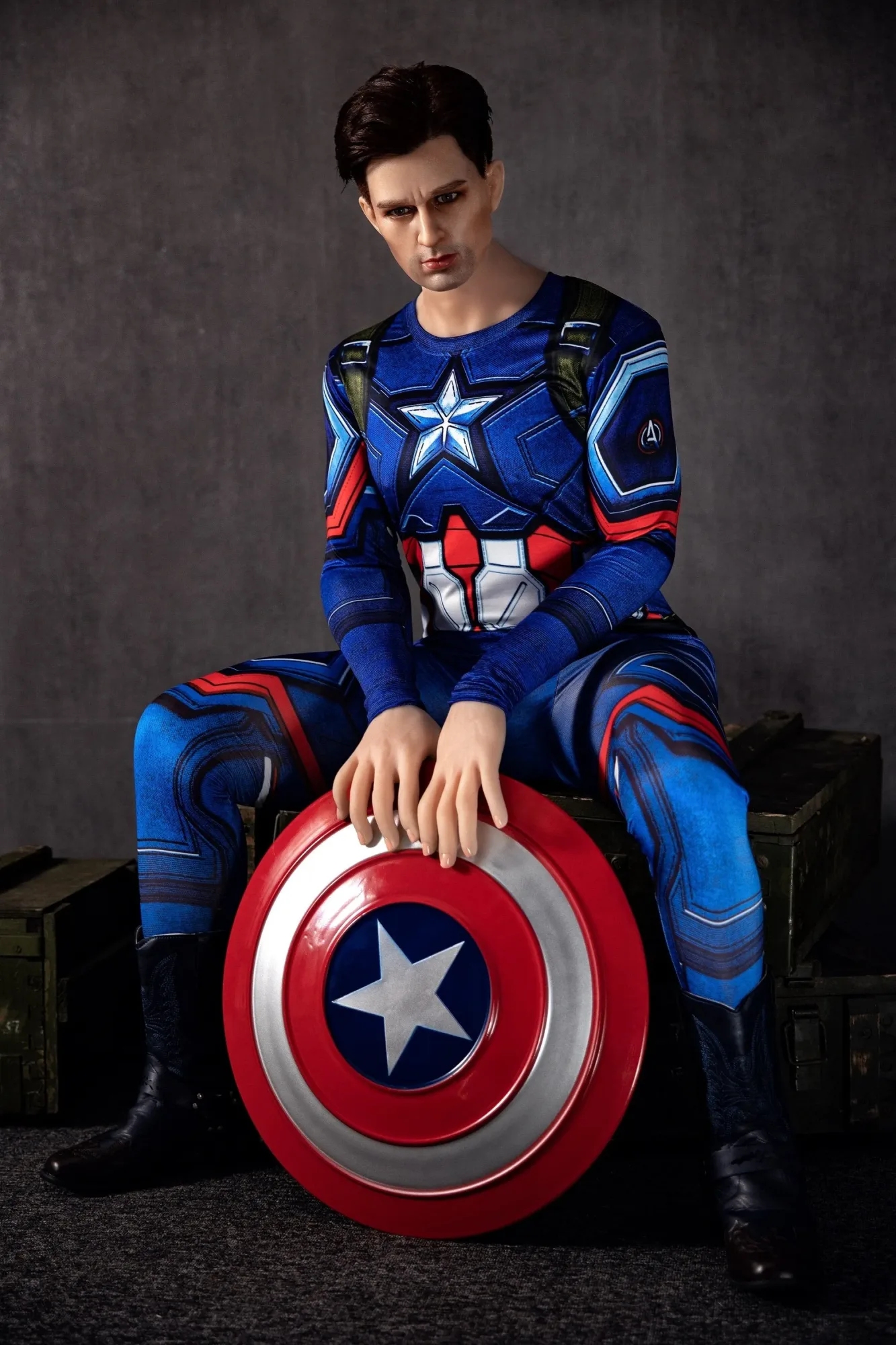 Mason - 5ft 3 (160cm) Enthusiastic America Captain Male Sex Doll view 7