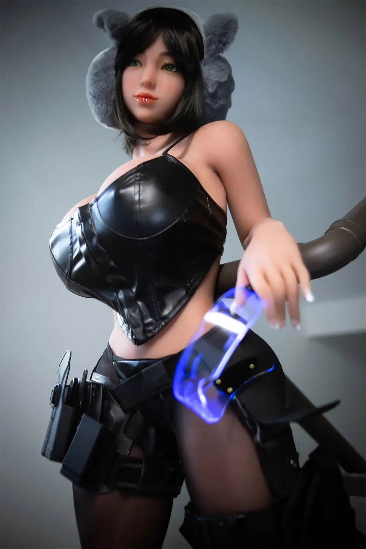 AIBEI | Karida - 5ft (153cm) Chinese Style Big Boobs Sexy Chubby Sex Doll With Short Black Hair view 8