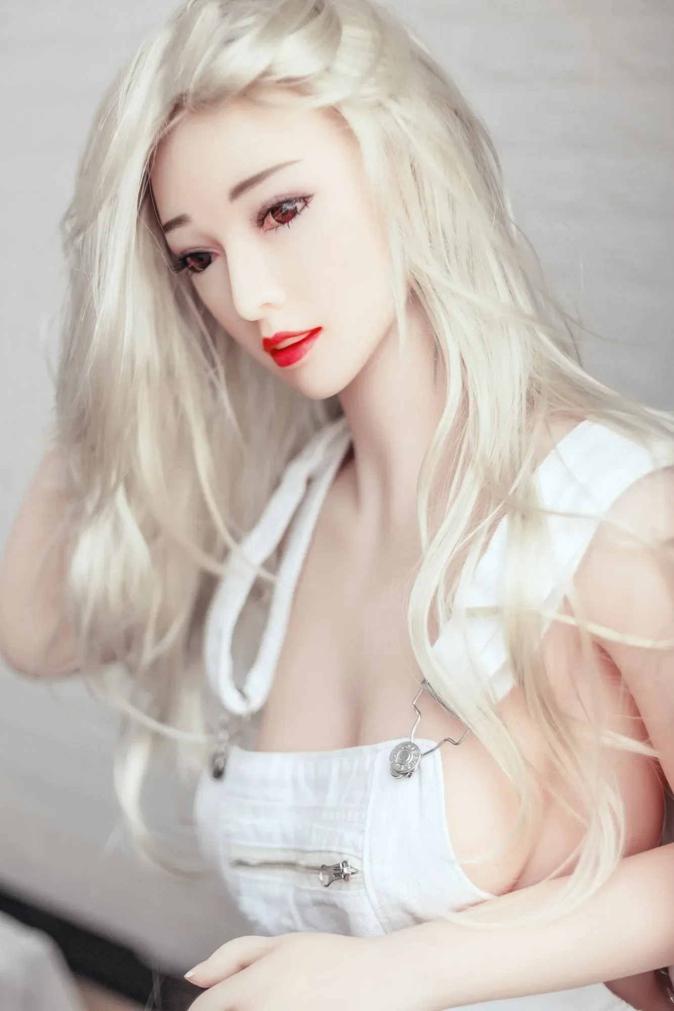 MESE Doll丨Pearly- 158cm (5ft 2) Realistic Sex Doll With Pretty  White Hair view 3