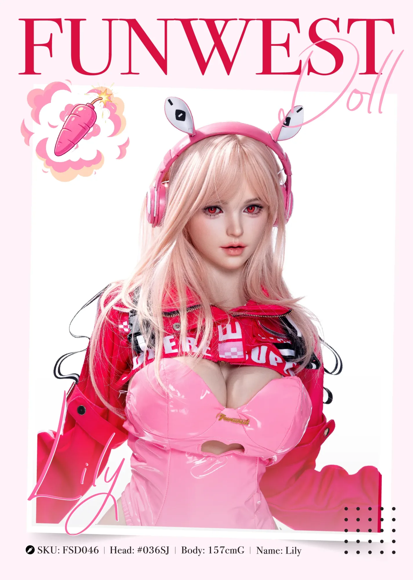 Funwest Doll | Lily -5ft 2/157cm G-Cup RST ShooterGame Cosplay Silicone Sex Doll