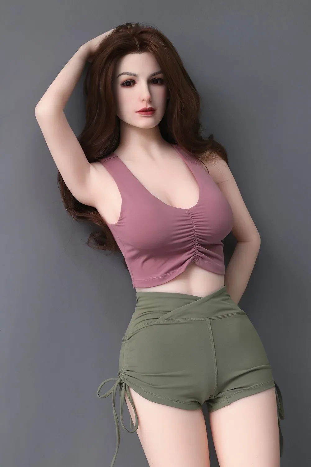 Iris - 165cm (5ft6) Mature Small Breast Sex Doll With Long Curly Hair view 4